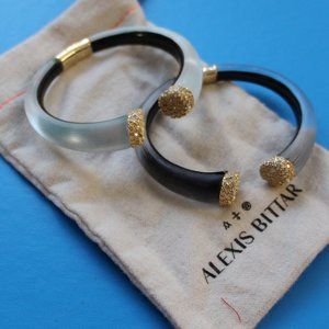 alexis bittar encrusted pave break hinge bracelets